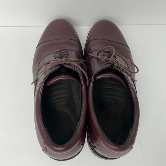 Rockport Men’s Leather Burgundy Cap Toe Oxford size 10M - Picture 6 of 8